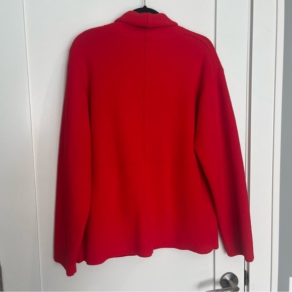 NVLT Red Blazer Classic Knit Suit Jacket - Picture 6 of 9